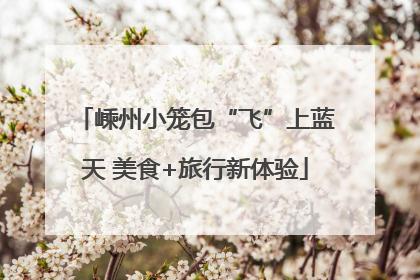 嵊州小笼包“飞”上蓝天 美食+旅行新体验
