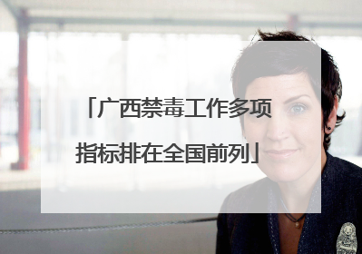 广西禁毒工作多项指标排在全国前列