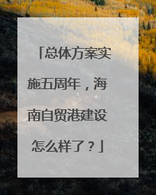 总体方案实施五周年，海南自贸港建设怎么样了？