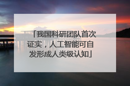 我国科研团队首次证实，人工智能可自发形成人类级认知