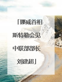挪威首相斯特勒会见中联部部长刘建超