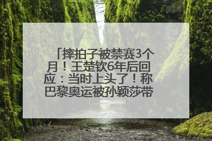 摔拍子被禁赛3个月！王楚钦6年后回应：当时上头了！称巴黎奥运被孙颖莎带着打，搭档8年“一个眼神就能懂”