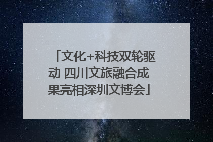文化+科技双轮驱动 四川文旅融合成果亮相深圳文博会