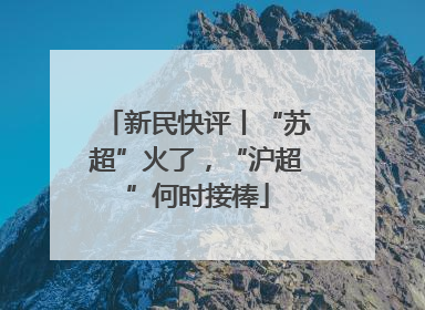 新民快评丨“苏超”火了，“沪超”何时接棒