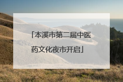 本溪市第二届中医药文化夜市开启