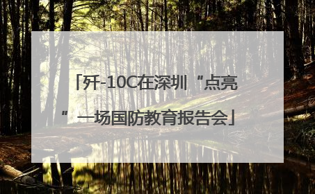歼-10C在深圳“点亮”一场国防教育报告会