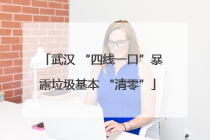 武汉 “四线一口”暴露垃圾基本 “清零”