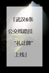 武汉6条公交线路挂“礼让牌”上线