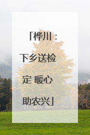 桦川：下乡送检定 暖心助农兴