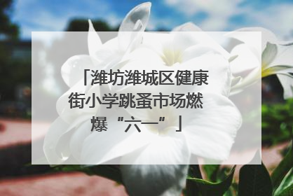 潍坊潍城区健康街小学跳蚤市场燃爆“六一”