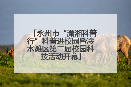 永州市“潇湘科普行”科普进校园暨冷水滩区第二届校园科技活动开幕