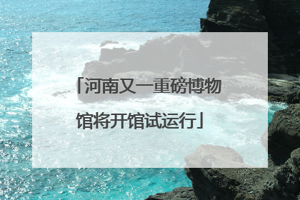 河南又一重磅博物馆将开馆试运行