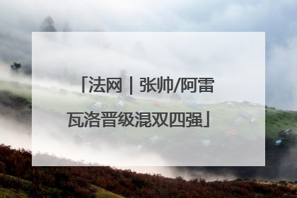 法网｜张帅/阿雷瓦洛晋级混双四强