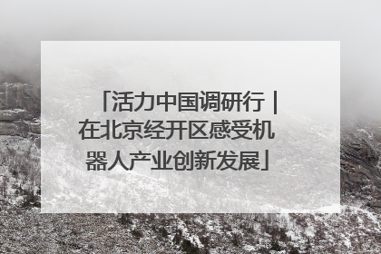 活力中国调研行｜在北京经开区感受机器人产业创新发展