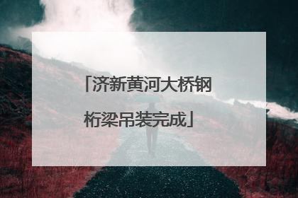 济新黄河大桥钢桁梁吊装完成