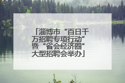 淄博市“百日千万招聘专项行动”暨“省会经济圈”大型招聘会举办