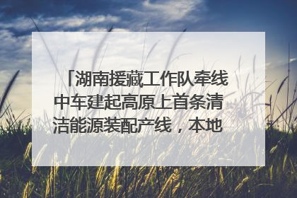 湖南援藏工作队牵线中车建起高原上首条清洁能源装配产线，本地大学生成车间检验员