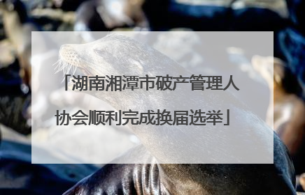 湖南湘潭市破产管理人协会顺利完成换届选举