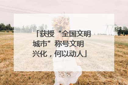 获授“全国文明城市”称号文明 兴化，何以动人