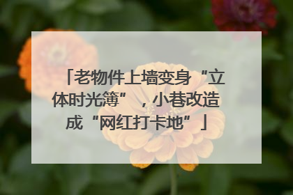 老物件上墙变身“立体时光簿”，小巷改造成“网红打卡地”