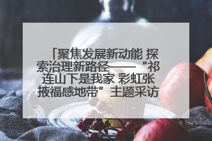 聚焦发展新动能 探索治理新路径——“祁连山下是我家 彩虹张掖福感地带”主题采访活动走进山丹