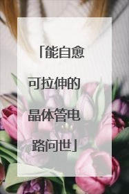能自愈可拉伸的晶体管电路问世