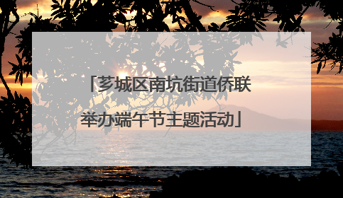 芗城区南坑街道侨联举办端午节主题活动