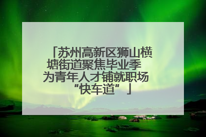 苏州高新区狮山横塘街道聚焦毕业季 为青年人才铺就职场“快车道”