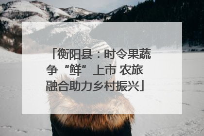 衡阳县：时令果蔬争“鲜”上市 农旅融合助力乡村振兴