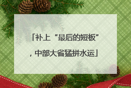 补上“最后的短板”，中部大省猛拼水运
