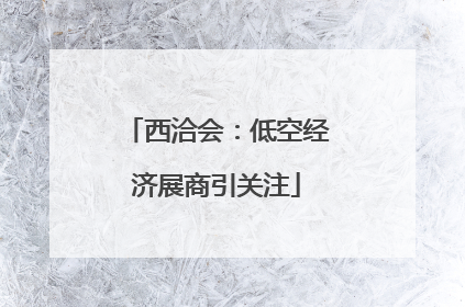 西洽会：低空经济展商引关注