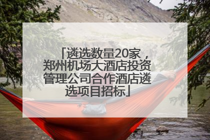遴选数量20家，郑州机场大酒店投资管理公司合作酒店遴选项目招标