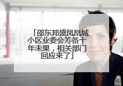 邵东邦盛凤凰城小区业委会筹备十年未果，相关部门回应来了