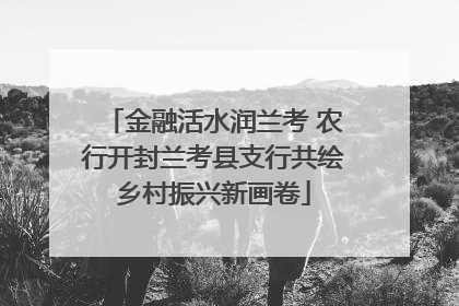 金融活水润兰考 农行开封兰考县支行共绘乡村振兴新画卷
