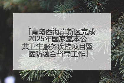 青岛西海岸新区完成2025年国家基本公共卫生服务疾控项目暨医防融合督导工作