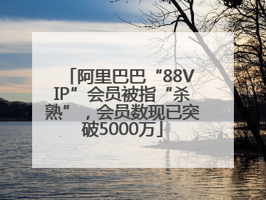 阿里巴巴“88VIP”会员被指“杀熟”，会员数现已突破5000万
