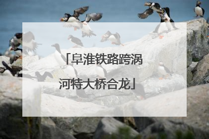 阜淮铁路跨涡河特大桥合龙