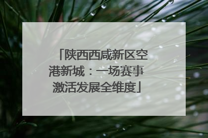 陕西西咸新区空港新城：一场赛事激活发展全维度