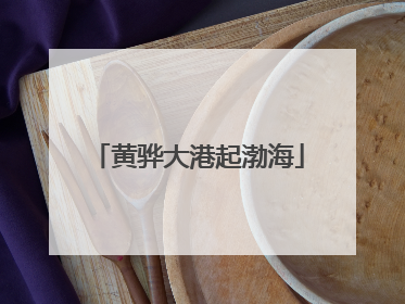 黄骅大港起渤海