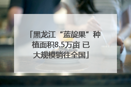 黑龙江“蓝靛果”种植面积8.5万亩 已大规模销往全国