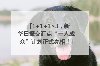 1+1+1>3，新华日报交汇点“三人成众”计划正式亮相！