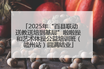 2025年“百县联动送教送培到基层”啦啦操和艺术体操公益培训班（赣州站）圆满结业