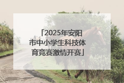 2025年安阳市中小学生科技体育竞赛激情开赛