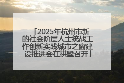 2025年杭州市新的社会阶层人士统战工作创新实践城市之窗建设推进会在拱墅召开