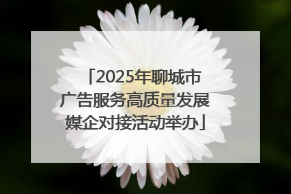 2025年聊城市广告服务高质量发展媒企对接活动举办