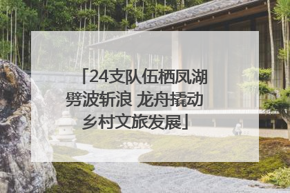 24支队伍栖凤湖劈波斩浪 龙舟撬动乡村文旅发展